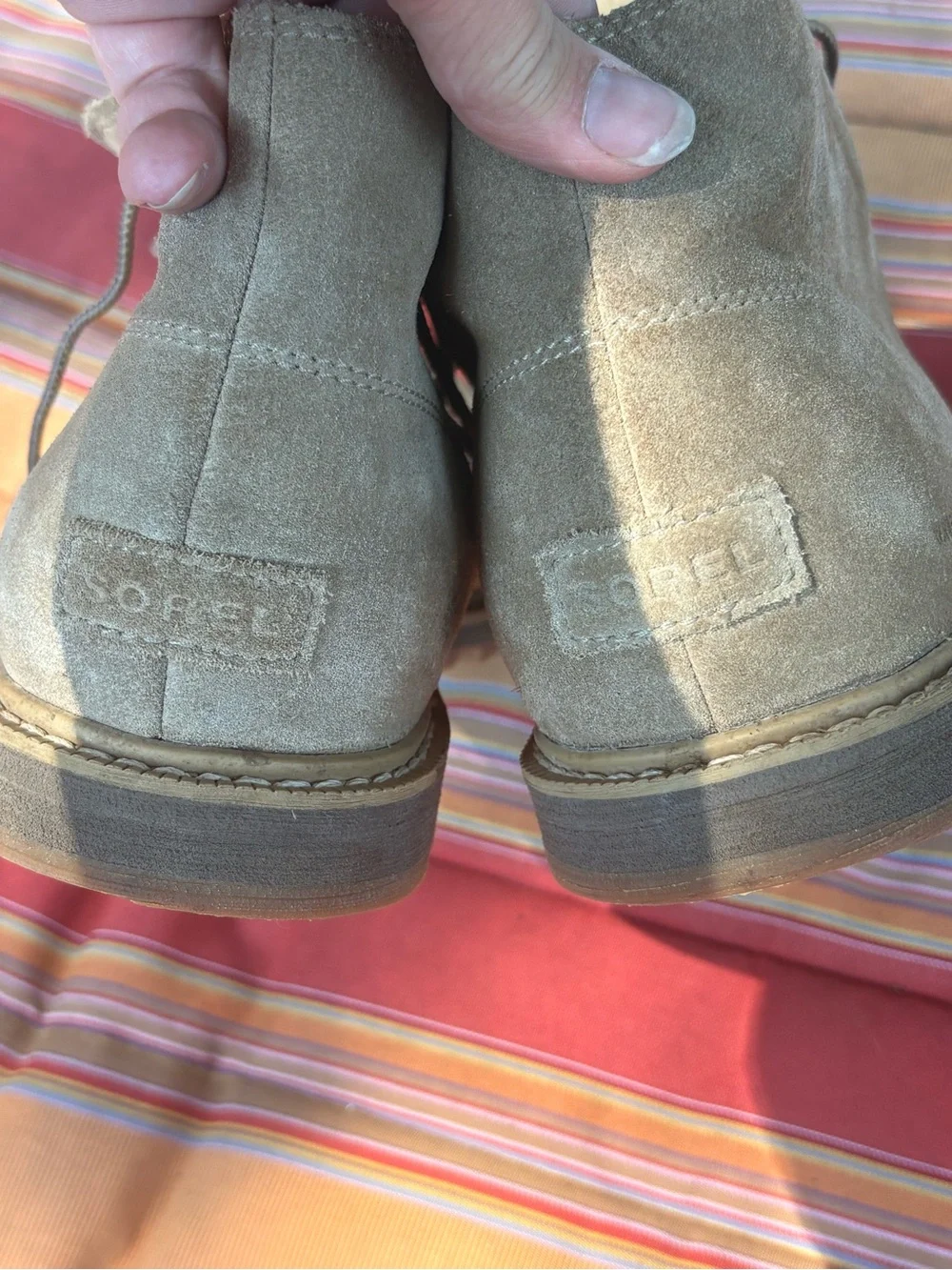 Sorel Men's Suede Chukka Boots in Taupe